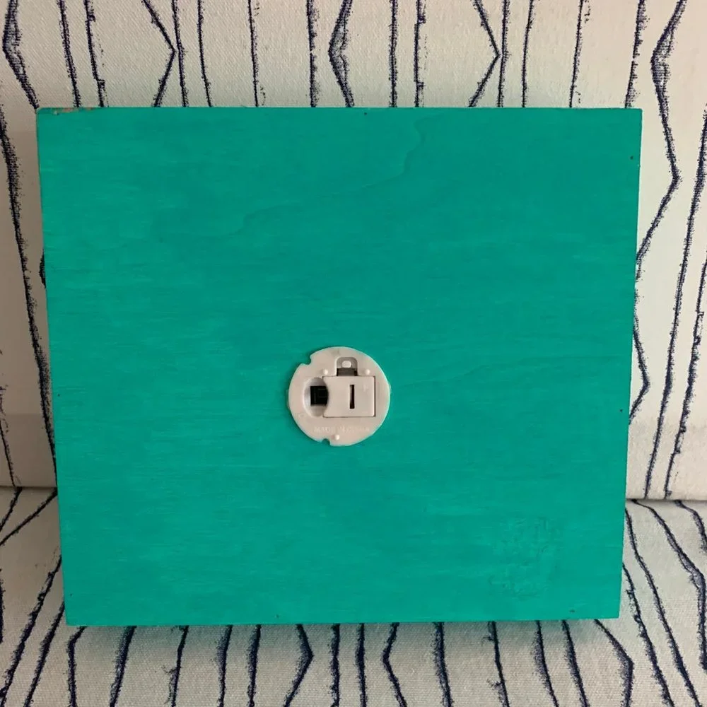 ⭐️#590 Hand Painted Wooden Rainbow Night Light